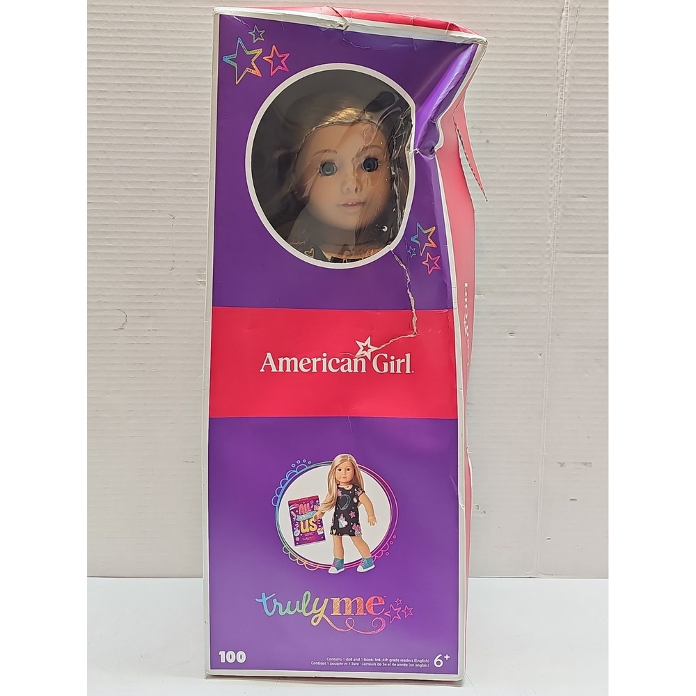 America Girl Truly Me Doll #100 - 18" Blue Eyes, Blonde Hair. New in Box**